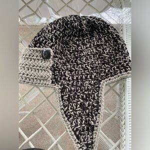 Gray & Black Winter Hat